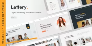 Lettery - Digital Marketing & Content Writers HTML Template