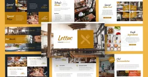 Lettuc Restaurant Culinary PowerPoint Template