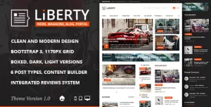 Liberty News - Magazine, Blog Drupal 7 Theme