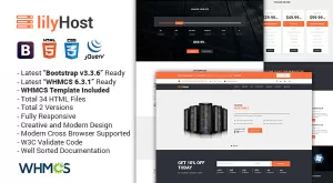 lilyHost - Responsive HTML5 WHMCS Hosting Template - Themes ...