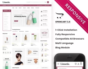 Limetic - The Cosmetic Store OpenCart Template