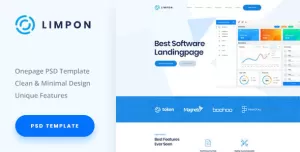 Limpon - Software Landing PSD Template
