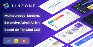 Lineone - Tailwind CSS  Admin Template HTML, HTML + Laravel