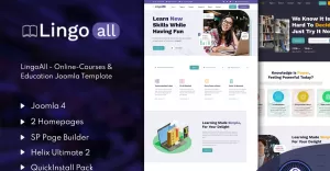 LingoAll - Online Courses & Education Joomla 4 Template