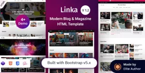 Linka - Modern Blog & Magazine HTML Template