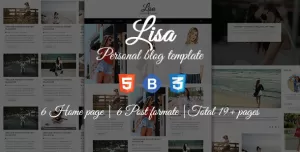Lisa - Personal Blog Template