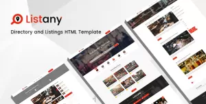 Listany - Directory and Listings PSD Template