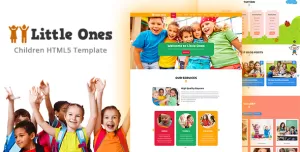 Little Ones - One Page Children/Daycare HTML Template
