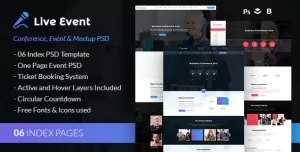 Live Event - Conference & Meetup PSD Template