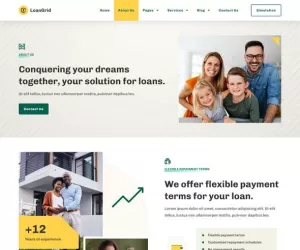 LoanGrid - Loans & Financing Elementor Template Kit