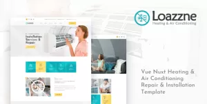 Loazzne - Vue Nuxt Heating & Air Conditioning Services Template