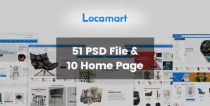 Locamart  Multipurpose Electronics eCommerce PSD