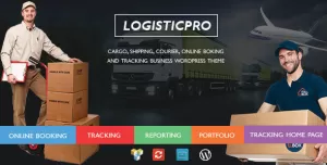 Logistic Pro - Transport - Cargo - Online Tracking - Booking - Portfolio WordPress Theme