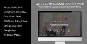 Lotus - Coming Soon Landing Page