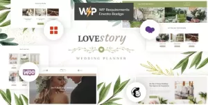Love Story  A Beautiful Wedding and Event Planner WordPress Theme