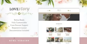 Love Story  Wedding and Event Planner Site Template