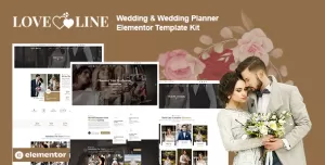 Loveline - Wedding & Wedding Planner Elementor Pro Template Kit