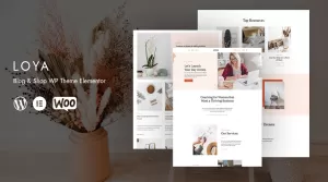Loya - Blog & Shop WP Theme Elementor
