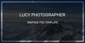 Lucy Photographer Onepage-PSD Template
