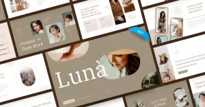 Luna - Creative Fashion Keynote Template - TemplateMonster