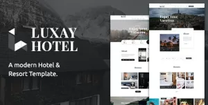 Luxay - Hotel and Resort PSD Template