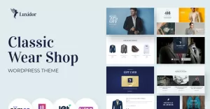 Luxidor - Accessories and Apparel Fashion Elementor WooCommerce Theme