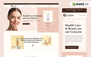 Luxio Beauty and Cosmetics Shopify Theme - TemplateMonster