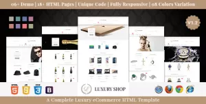 Luxury Shop eCommerce HTML Template