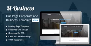 M-Business One Page Corporate and Business Template