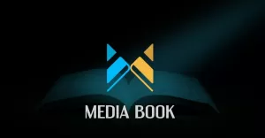 M Letter Media Book Logo Design Template - TemplateMonster