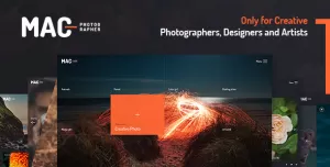 MAC - Photography Fullscreen WordPress Theme