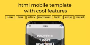 Macha HTML Mobile Template