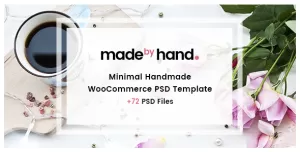 Made By Hand Minimal Handmade WooCommerce PSD Template