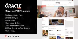 Magazine PSD Template - The Oracle