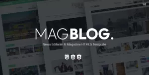 MagBlog - News Editorial & Magazine HTML5 Template