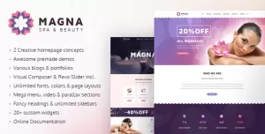 Magna - Spa & Beauty Salon WordPress Theme