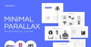 Magnifix - Minimal Parallax WordPress Theme - TemplateMonster