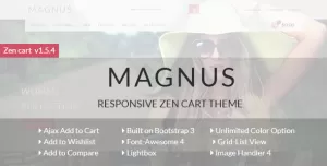 Magnus - Responsive Zen cart Theme