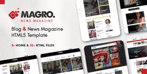 Magro - News Magazine & Blog Responsive HTML5 Template