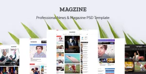 MAGZINE - News Magazine Newspaper PSD Templates