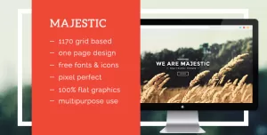 Majestic - Creative Landing Page Template