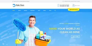 Make Clean - Cleaning Company Muse Template