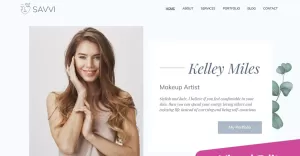 Makeup Artist Website Design by MotoCMS - TemplateMonster