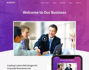 Mango - Business Web Site PSD Template - TemplateMonster