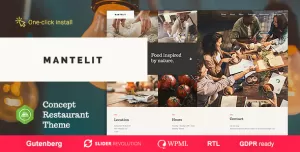 Mantelit - Food Delivery & Restaurant WordPress Theme