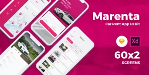 Marenta - Car Rental App UI Kit