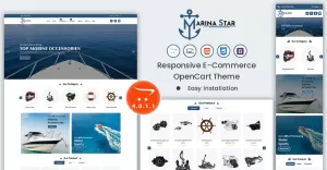 Marina Star - Premium OpenCart Template for Maritime Accessories and Water Sports Gear