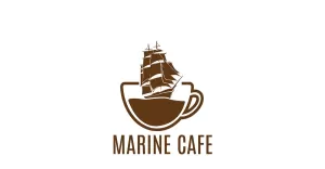 Marine Cafe Logo template