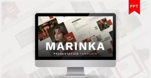 Marinka - PowerPoint Fashion Business - TemplateMonster
