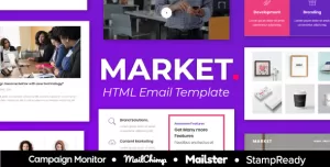 Market - Multipurpose Responsive Email Template for Agency - StampReady + Mailster & Mailchim